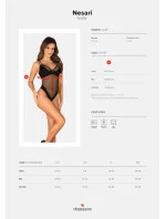 Perfektné otvorené telo Nesari teddy - Obsessive