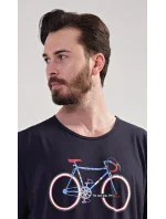 Pánska nočná košeľa s krátkym rukávom Bike