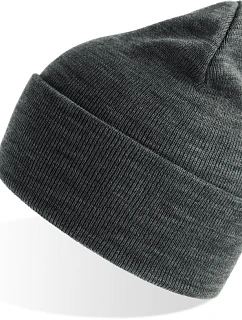 Atlantis Headwear Pure Pletená čiapka „Pure“ 33.8000 tmavošedá melírovaná