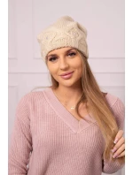 Dámska čiapka Ramona K383 svetlo béžová