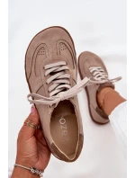 Dámske kožené tenisky Barefoot Zazoo N1277S2 Beige Dámske kožené tenisky Barefoot Zazoo N1277S2 Beige