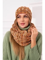 Dámsky fleecový set 4 Seasons K263 camel+red