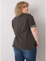 Blúzka RV BZ 6496.32P tmavá khaki