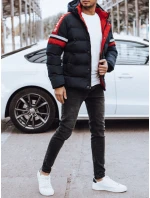 Pánska prešívaná zimná bunda tmavomodrá FashionStreet TX4566