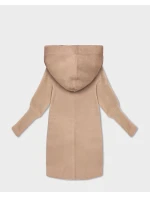 Svetlá béžová bunda z alpaky s kapucňou (19905.1) Svetlá béžová bunda z alpaky s kapucňou (19905.1)