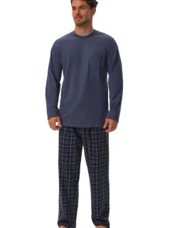 Pánske pyžamo 41913 Herb light blue - HENDERSON