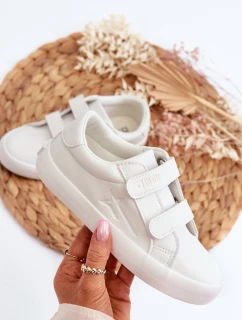 Dziecięce Trampki Na Rzepy Big Star NN374007 Białe