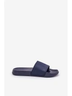 Lekkie Piankowe Klapki Męskie Big Star MM174323 Granatowe