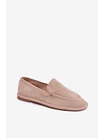 Dámské ploché mokasíny s lemovkou Vinceza Béžové