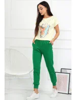 Dámske teplákové nohavice OFF PINK Dámske teplákové nohavice OFF PINK