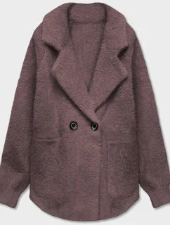 Krátky prehoz cez oblečenie typu alpaka v tmavo kakaovej farbe (CJ65)