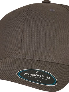 Flexfit 6100NU 6-panelová čiapka s kšiltom „NU®“ 55.6100 tmavošedá