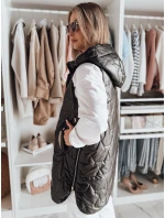 Dámska prechodná prešívaná vesta GLITTI black FashionStreet TY4804