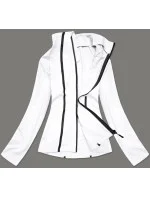 Biela dámska mikina s nízkym stojačikom (HH020-45)