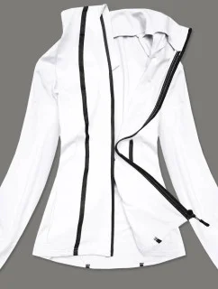 Biela dámska mikina s nízkym stojačikom (HH020-45)