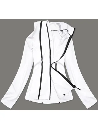 Biela dámska mikina s nízkym stojačikom (HH020-45)