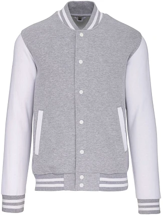 Kariban K 497 Unisexová mikina „Teddy“ 20.K497 oxford grey/white Kariban K 497 Unisexová mikina „Teddy“ 20.K497 oxford grey/white