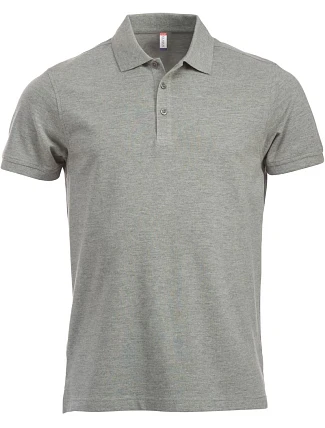 Clique Classic Lincoln S/S Pánske polo z hrubej bavlny 67.8244 šedá melírovaná Clique Classic Lincoln S/S Pánske polo z hrubej bavlny 67.8244 šedá melírovaná
