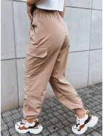 Dámske padákové nohavice ALBUS béžové FashionStreet UY1678 Dámske padákové nohavice ALBUS béžové FashionStreet UY1678
