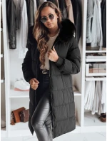 Dámska zimná bunda s kožušinou TREVERSE black FashionStreet TY4498 Dámska zimná bunda s kožušinou TREVERSE black FashionStreet TY4498