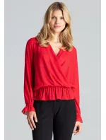 Dámska blúzka M690 červená - Figl