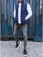 Pánska tmavomodrá vesta FashionStreet TX4124