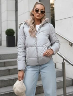 Dámska prechodná bunda prešívaná na oboch stranách VICTORIA SNUG sivá TY3696 Dámska prechodná bunda prešívaná na oboch stranách VICTORIA SNUG sivá TY3696