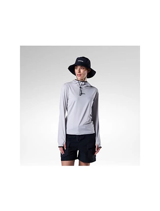 Dámska mikina ROSSIGNOL W Westweg Sun Hoodie, sivá Dámska mikina ROSSIGNOL W Westweg Sun Hoodie, sivá