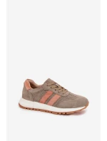 Dámské tenisky z přírodního semiše tmavě zelené Marceline