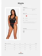 Elegantné body Elisetta teddy - Obsessive