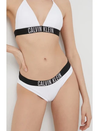 Dámske plavkové nohavičky KW0KW01859 YCD White - Calvin Klein Dámske plavkové nohavičky KW0KW01859 YCD White - Calvin Klein