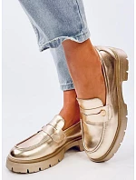 Dámske kožené mokasíny 28359 1736 gold - Ideálna obuv