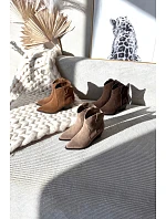 Semišové slip-on topánky NC1338/6338 beige - Beretta