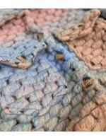 Svetlo modro-béžová dámska košeľová bunda s golierom (2453) Svetlo modro-béžová dámska košeľová bunda s golierom (2453)