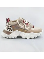 Béžové dámske športové topánky so zvieracím motívom (VIVI1038) Béžové dámske športové topánky so zvieracím motívom (VIVI1038)