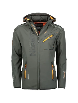 Geographical Norway Softshellová bunda Royaute DB 068 M WY8027H/GN/Dark Grey/Orange