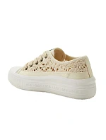 Lee Cooper dámske športové topánky beige platform lace-up women's