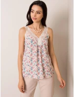 Dámsky top D50016F11003A svetlo béžový