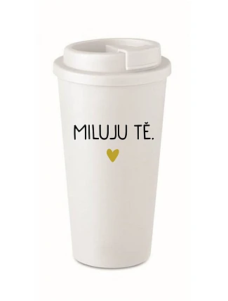 I LOVE YOU - biely termohrnček 475 ml