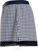 Dámske pyžamové šortky WOVEN SHORT PRINT UW0UW04944 02G tm. modro-biele - Tommy Hilfiger Dámske pyžamové šortky WOVEN SHORT PRINT UW0UW04944 02G tm. modro-biele - Tommy Hilfiger