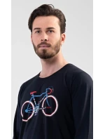 Pánska nočná košeľa s krátkym rukávom Bike