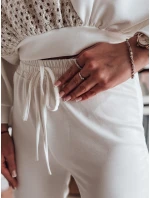 Dámske tepláky ELEGRA v ecru farbe FashionStreet UY2514