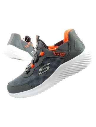 Skechers Bounder Slip-ins Detská športová obuv pre mládež Grey
