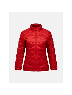 Dámska péřová bunda PEAK PERFORMANCE W Helium Down Jacket, červená farba