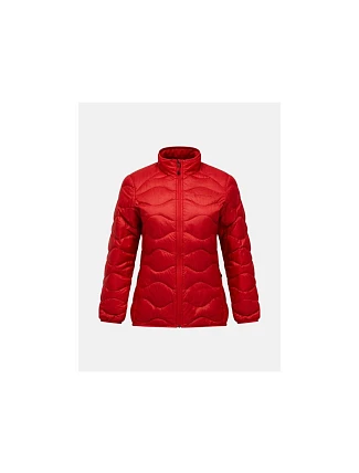 Dámska péřová bunda PEAK PERFORMANCE W Helium Down Jacket, červená farba Dámska péřová bunda PEAK PERFORMANCE W Helium Down Jacket, červená farba