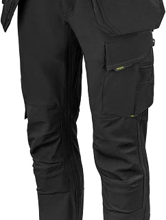 ProJob 5551 Waistpants Stretch (84-120) Pánske elastické pracovné nohavice 64.551S čierne