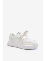 Damskie Sneakersy Eko Skórzane Białe Avanalis