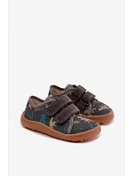 Detské barefootové papuče Dinozaury Froddo Canvas G1700440-31, šedé Detské barefootové papuče Dinozaury Froddo Canvas G1700440-31, šedé