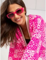 Dámsky sveter LC SW 0301 biely a ružový