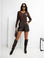 Blúzka RV BZ A1057.15P tmavohnedá